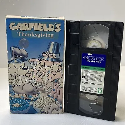 GARFIELD Thanksgiving Special (VHS 1992) 90s Cartoon Movie Odie • $19.25