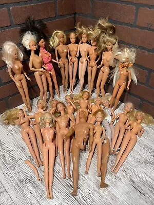 Lof Of 22 NUDE BARBIE DOLLS- Vintage Early 60’s 70’s 80’s 90’s For PARTS/PLAY • $44.95