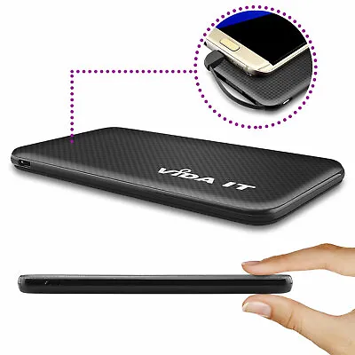 Dual Twin USB 5000mAh Portable Ultra Slim Power Bank For Charging 2 Mobile Phone • £21.99