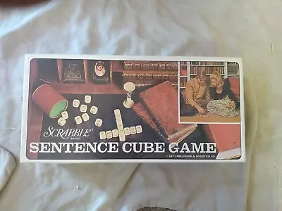 Game - Scrabble Sentence Cube Game - Vintage - 1971 - Selchow & Righter • $0.99