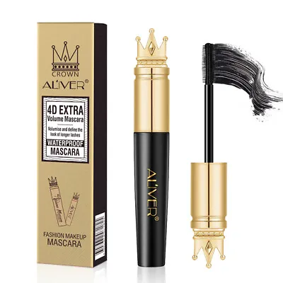 4D Silk Fiber Mascara Waterproof Black False Lash Eyelash Extension Volume HG • $15.90