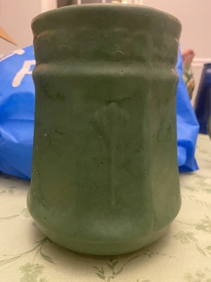 $110.99 • Buy Zanesville Stoneware Pottery - Matte Green Vase - Arts & Crafts