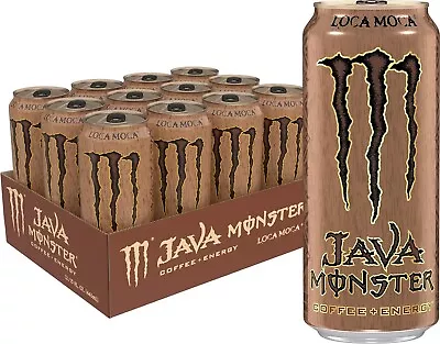Monster Energy Java Loca Moca Coffee + Energy Drink 15 Ounce (Pack Of 12) • $24.99