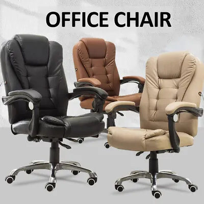 Swivel Recliner Executive Office Chair Computer Desk Chair Gas Lift Task Chair • $110.99