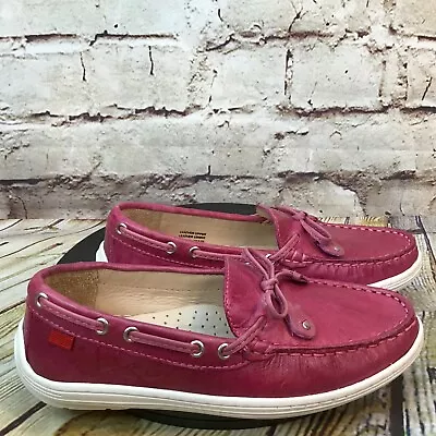 £8.90 • Buy Marc Joseph Kids Magenta Leather Moc Toe Tassel Slip On Dress Shoes Loafers 1 Y