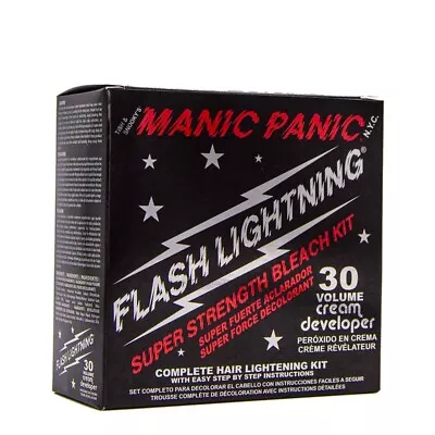 MANIC PANIC Flash Lightning Hair Bleach Kit - 30 Volume Developer + Bleach Powde • $5.99