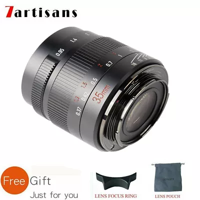 7artisans 35mm F0.95 APS-C Manual Focus Lens For Canon Nikon Z Sony Fuji M4/3  • £136