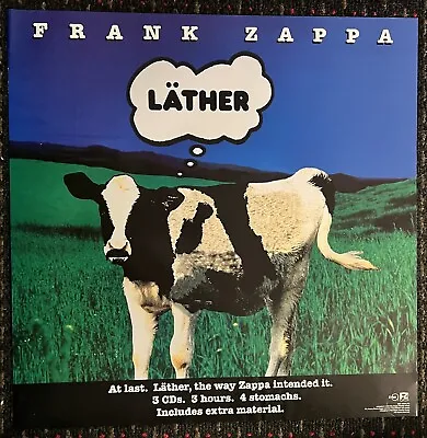 FRANK ZAPPA Läther 24x24 Record Store Promo Poster Ryko 1996 Rykodisc Lather • $49.99