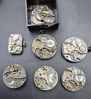 Lot Of 7 Antique A. Lecoultre Watch Movements For Repairs • $200