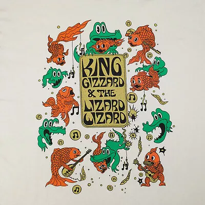 King Gizzard And The Lizard Wizard Band T-Shirt Concert Fish Gators XXL • $14.99