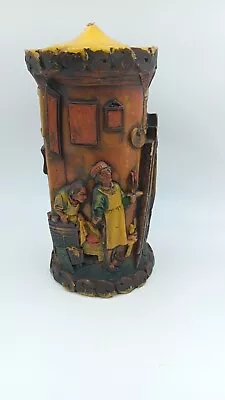 Vintage German Johann Gunter Walldurn Baden Carved Candle 11   • $48.86