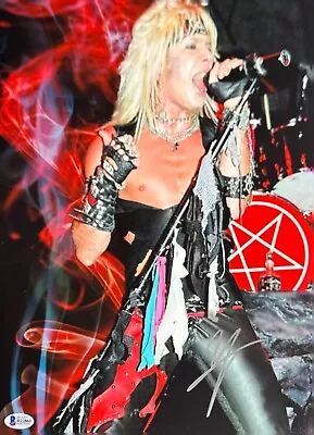 Vince Neil Signed 11x14 Motley Crue Photo BAS H22861 • $74.96