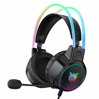 $59.99 • Buy USB Gaming Headset For PC, Gaming Headphones With Microphone And 3.5mm Jack, LED
