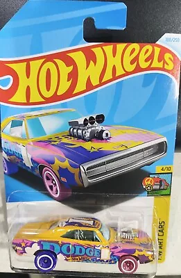 Hot Wheels 2024 ‘70 Dodge Charger R/T HW Rare Custom Art Cars Long Card 4/10 • $6