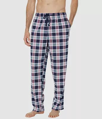 $40 Nautica Men's Blue Plaid Super Soft Pajama Pants Sleepwear Size M • $13.18