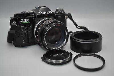 Canon AE1 Program Vintage 35mm Film Camera With FD SSC 1.4 Lens 4610113 • £189.99
