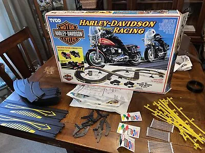 1992 Tyco Harley Davidson HO Motorcycle Slot Electric Racing #6216 No Cars/bikes • $40