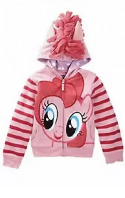 FREEZE My Little Pony Pinkie Pie Girls Fleece Hoodie LJSS016 Pink Size 4T • £15.26