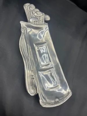 Mariposa Brillante Aluminum Golf Bag Oblong Serving Tray/Trinket. Made In Mexico • $30