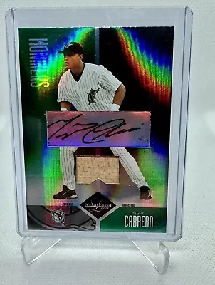 2004 Leaf Limited Miguel Cabrera Auto Monikers GU Bat 11/50 Marlins • $69.99