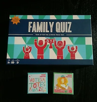 M &S Family Quiz Game & Talking Tables Kids & Teen Trivia ..All 3 New & Sealed. • £7.99