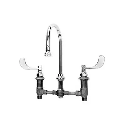 T&S Brass - B-2866-05 - 8 In Deck Mount Medical Faucet W/ 5 3/4 In Gooseneck • $225.53