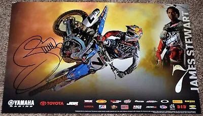James Bubba Stewart #7 Signed JGR Yamaha Racing Poster SX MX • $64.99