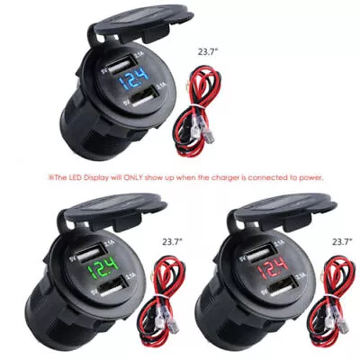 Car Fast Charger 12v Dual-usb Port Power Outlet Cigarette Lighter Adapter Socket • $9.74