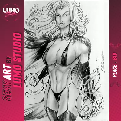 Lady Death (09 X12 ) By Marcelo Rodrigues - Lumo Studio Original Comic Art • $9.99