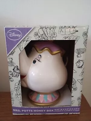 Mrs Potts - Moneybox Teapot - Disney - Beauty & The Beast - Brand New In Box • £12.59