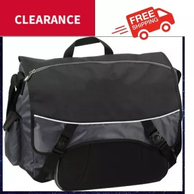 G-Tech Black Music Laptop Messenger  School Bag Travel Canvas Business NEW • $14.50