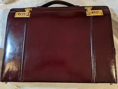 Executive Leather Briefcase/Messenger Bag/Satchel  Combination Lock • $154.99