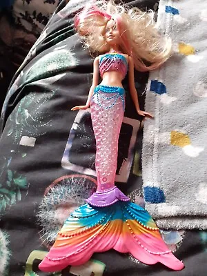 Mattel Barbie Rainbow Lights Mermaid Doll Fasion Doll (batteries Needed) • $12.63