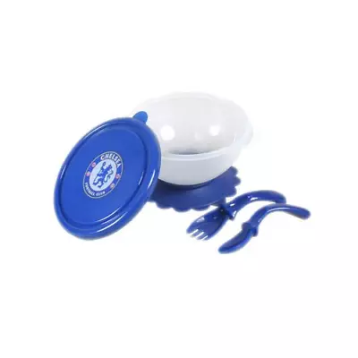 Chelsea FC Baby Feeding Set Weaning Bowl Set Football Crest Breakfast • £9.99