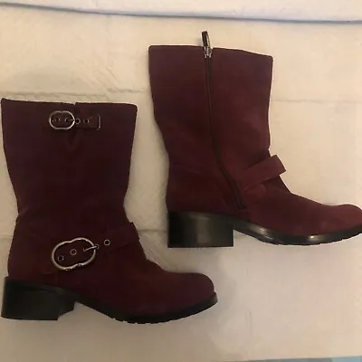 NEW Vince Camuto Wilan Riding Boots Size 7 M Women's Burgundy Wine • $39.99