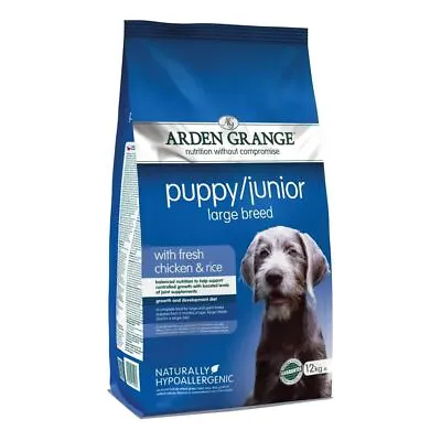 £17.51 • Buy Arden Grange Puppy/Junior Chicken Large Breed Dry Dog Food 2kg/6kg/12kg