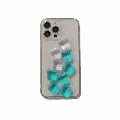 3D Ice Cube Clear TPU Phone Cover Case For IPhone 13 11 12 14 Pro Max 7 8 XS XR • £5.46