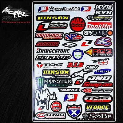 $11.98 • Buy Automotive 30+ Small Sponsor Logo Decal Sticker Motorcycle/Dirt Bike/ATV/Helmet