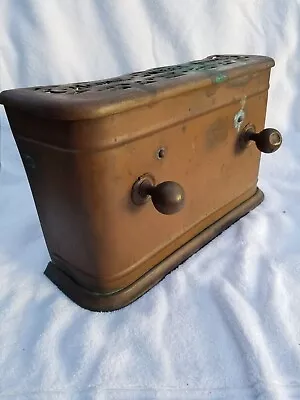 Antique Brass Fireplace Fender With Home Sweet Home On Top Aged Nicely • $199