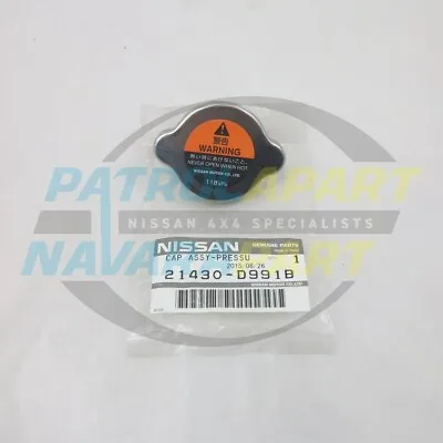 Genuine Nissan Patrol GQ & GU TB48 & Y62 VK56 118Kpa 1.2 Radiator Cap (21430D999 • $36.35