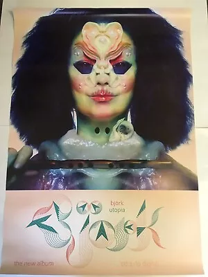 £19.99 • Buy BJORK - LARGE MUSIC PROMO POSTER - UTOPIA ALBUM - ORIGINAL OFFICIAL - 84x58cm