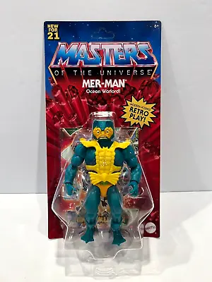 Mattel MOTU Masters Of The Universe MER-MAN Retro Play NIB SEALED Rare 2020 • $22.30