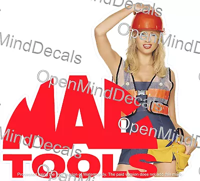 Mac Tools Sticker Decal Sexy Girl Mechanic Toolbox Sign Chest Usa • $4.95