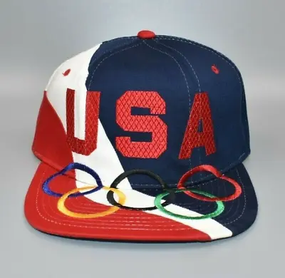 Vintage 1996 USA Olympics Big Logo Starter Snapback Cap Hat - NWT • $49.95