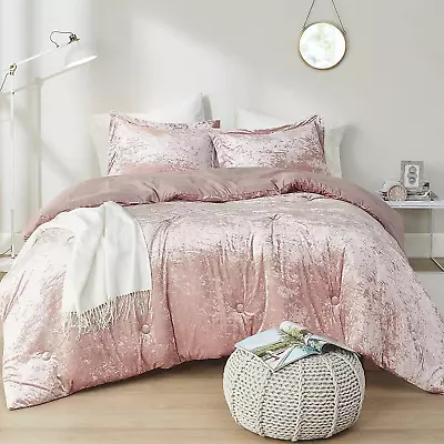 Juliette Luxe Comforter Set Velvet Lush With Soft Brushed Microfiber Reverse Al • $78.28