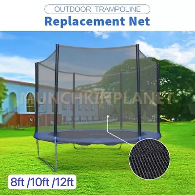 New Outdoor Trampoline Toys Replacement Safety Net Enclosure 8ft~12ft Choice • $49.99