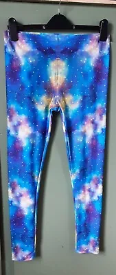 Lucy Locket Loves Galaxy Design Leggings Size 1 (8-14UK). VGC • £10