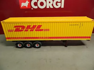 Corgi 1:50 Scale Skeletal Trailer & Container DHL - Bentons In VGC Code 3. • £13.50
