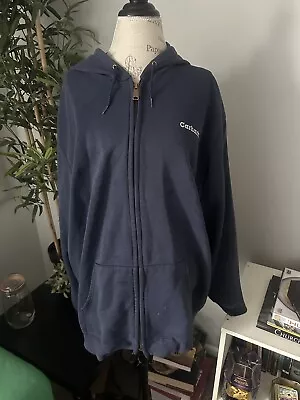 Carhartt Hoodie Size Xl Men Navy Blue Sweatshirt Jacket • $19.99