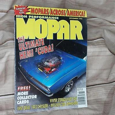 Lot Of 3 MOPAR High Performance Muscle Car Automobile Magazines 1992 1993 • $11.99